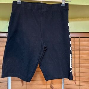 Kids black van shorts size small
